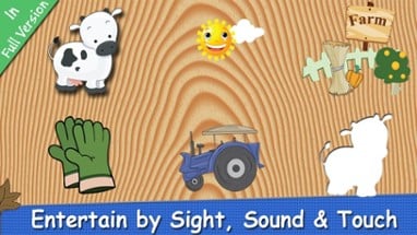 Farm Puzzle for Babies Free: Move Cartoon Images and Listen Sounds of Animals or Vehicles with Best Jigsaw Game and Top Fun for Kids, Toddlers and Preschool Image