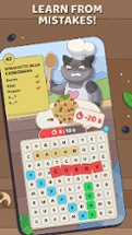 Food Words: Cooking Cat Puzzle Image
