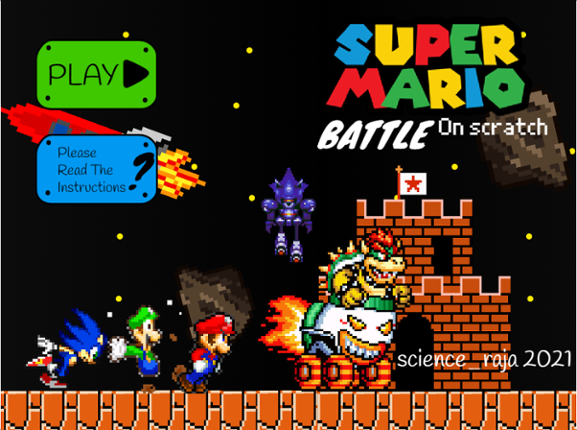Super Mario Battle On Itch (From Scratch) Game Cover
