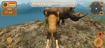 Wild Lion Simulator Attack 3D Image