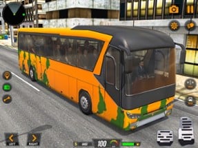 Real Modern City Bus Driving Image