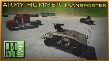 Army Hummer Transporter Truck Driver - Trucker Man Image