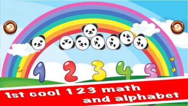 1st cool 123 math and alphabet - kindergarten kids educational games Image