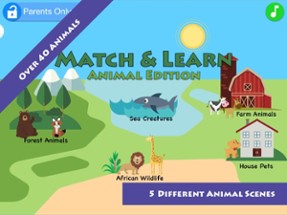 Match &amp; Learn Animals Kids App Image