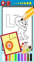 Color:ABC Animals Letter Coloring Book Kids Adults Image