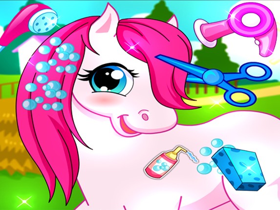 Horse Pet Salon 3D Game Cover
