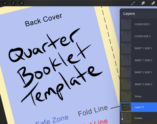 Quarter Zine Booklet Template Game Cover