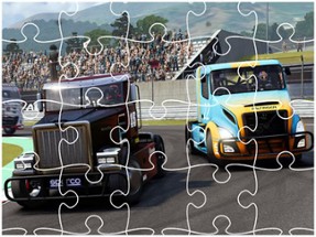 Racing Trucks Jigsaw Image