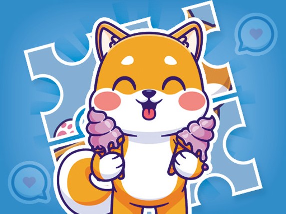 Puzzle Cute Puppies Game Cover