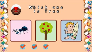 English First Words Flashcards Game Image