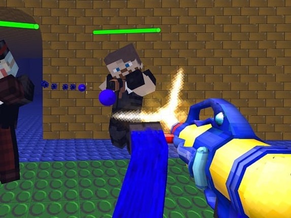 Modern blocky paintball Survival Game Cover