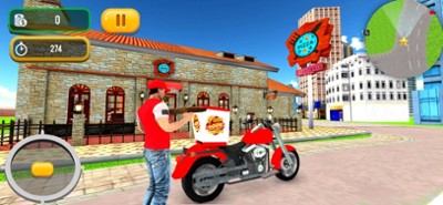 Pizza Delivery Boy Bike Game Image
