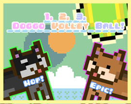 1, 2, 3, Doggo VolleyBall Image