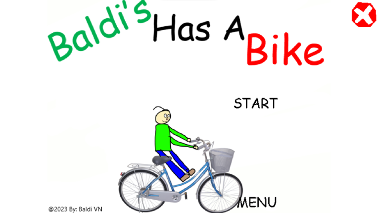 Baldi's Has A Bike Game Cover