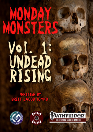 Monday Monsters Vol 1: Undead Rising PF1e Game Cover