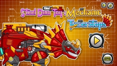 Steel Dino Toy : Triceratops Image