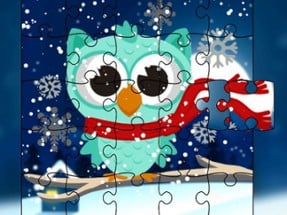 Winter Snowy Owls Jigsaw Image