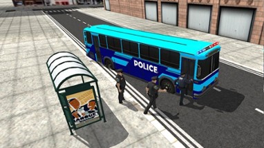 Police City Bus Staff Duty Simulator 2016 3D - London Anicent City Police Department Pick &amp; Drop Image