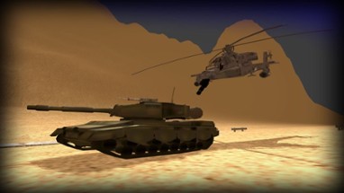 Enemy Cobra Helicopter Getaway - Dodge reckless Apache attack at frontline Image