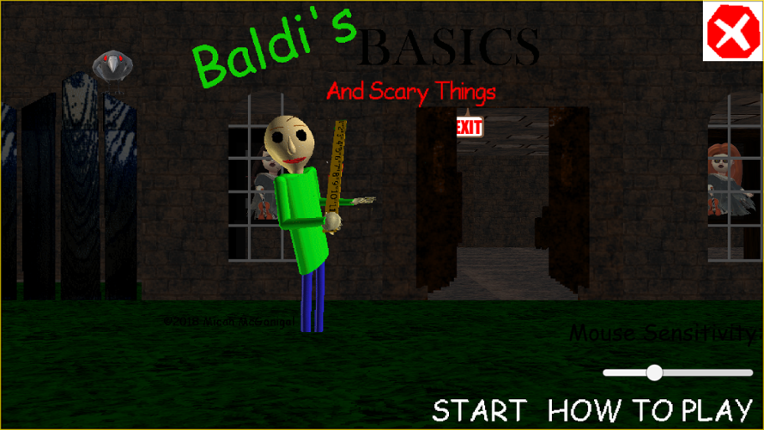 Baldi's Basics and Scary Things Game Cover