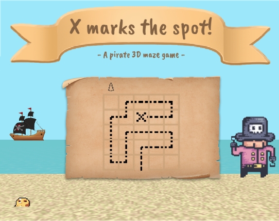 X marks the spot! A pirate 3D maze game Game Cover