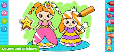 Glitter Coloring For Kids Image
