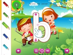 Writing ABC Letters Handwriting Preschool Practice Image