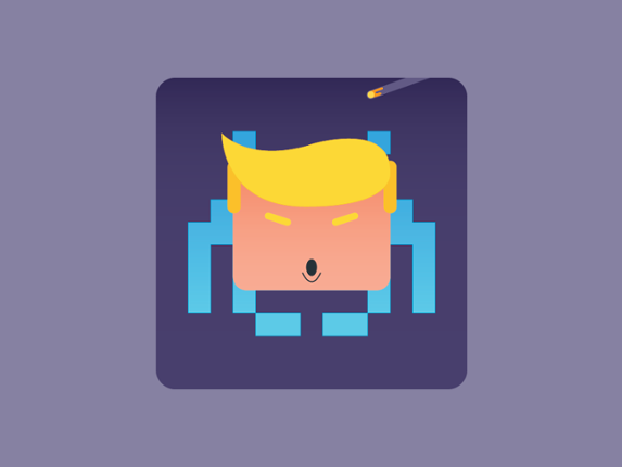 Trump Space Invaders Game Cover