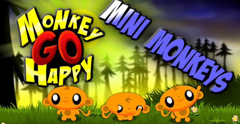 Monkey GO Happy Mini Monkeys Game Cover