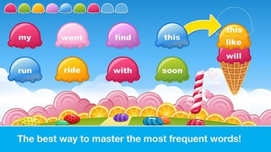 Sight Words Games in Candy Land - Reading for kids Image