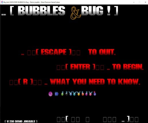 Bubbles & Bug Game Cover