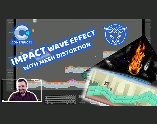 Impact Wave Effect with Mesh Distortion - Construct 3 Tutorial Game Cover