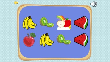 Amazing Fruits Matching Cards Games for Preschool Learning Image