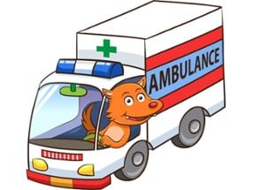 Cartoon Ambulance Puzzle Image