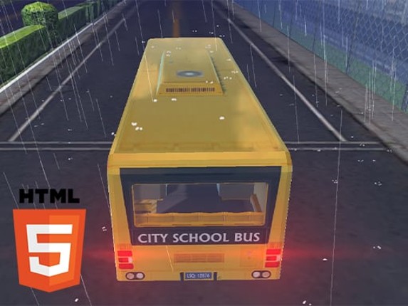 Bus School Driving 2023 Game Cover