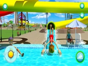 Summer Sports Water Park Slide Image