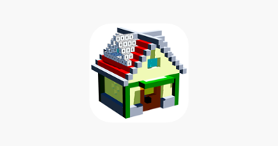 House 3D Voxel Color By Number Image