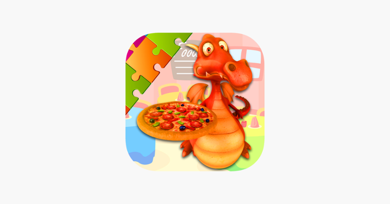 Pizza Puzzles - Drag and Drop Jigsaw for Kids Game Cover