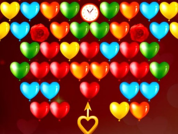 Bubble Shooter Valentines Game Cover