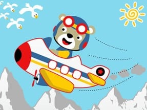 Friendly Airplanes For Kids Coloring Image