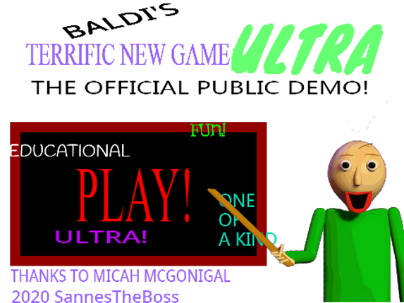 Baldi's Terrific New Game ULTRA Game Cover