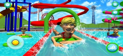 Summer Sports Water Park Slide Image