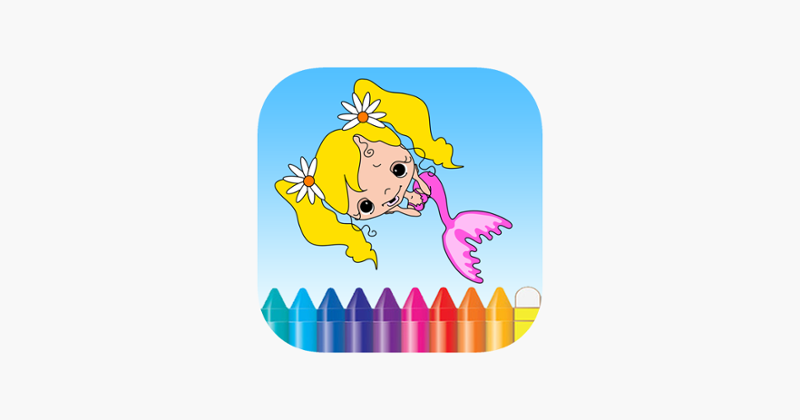 Sea Animals &amp; Mermaid Coloring Book - Drawing Painting Kids Game Cover