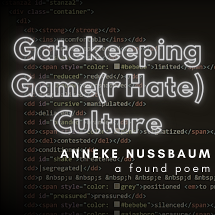 Gatekeeping Game(r Hate) Culture Game Cover