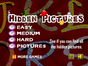 Hidden Words and Pictures Game Image