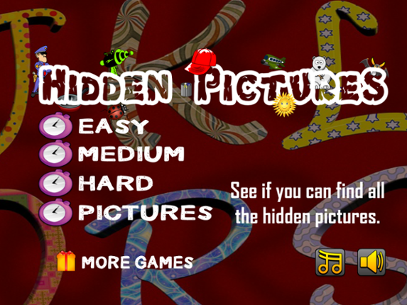 Hidden Words and Pictures Game Game Cover