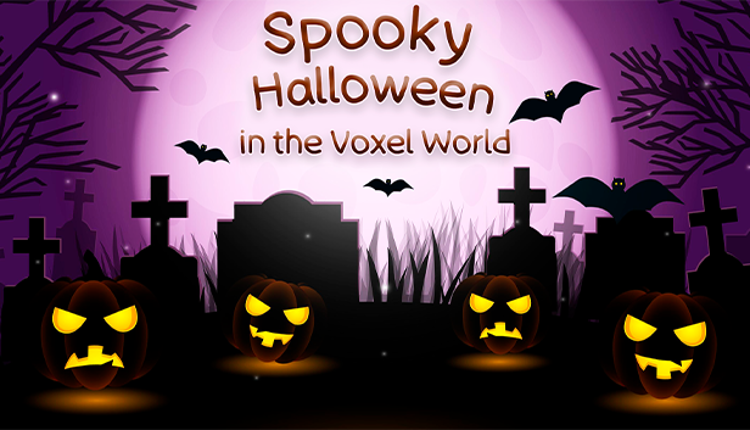 Spooky Halloween in the Voxel World Game Cover