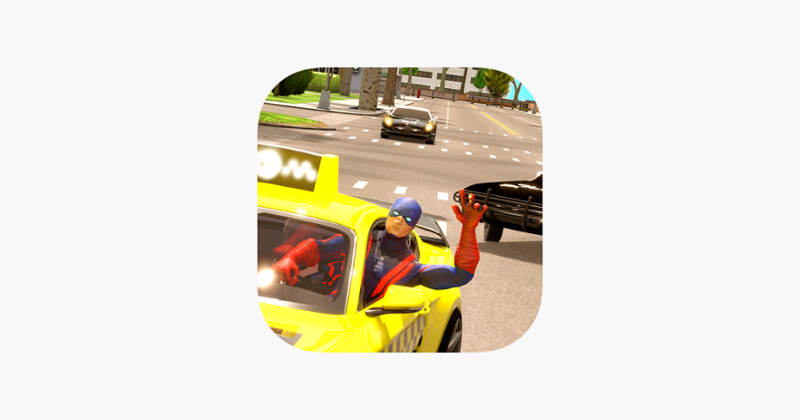 Taxi Driver Super Heroes Game Cover