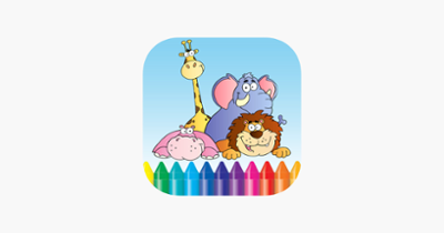 Baby Animals Kids Coloring Book For kindergarten and toddler Image