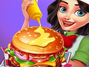 Burger Cooking Chef Image